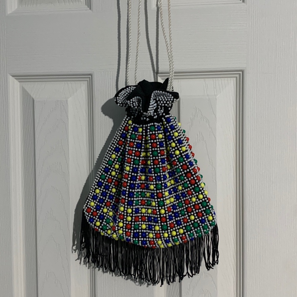 Beaded hand bag
